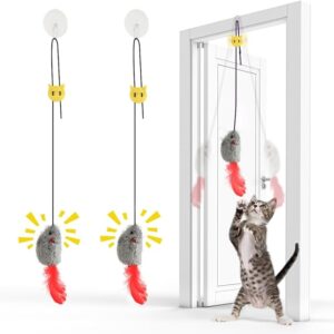 FYNIGO Pack of 2 Cat Toys Self-Employment Hanging Door Frame