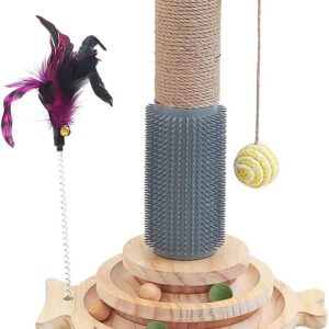 Marchul 5 in 1 Cat Toy, Cat Sisal Rope Massaging Scratching Post