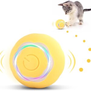 Cat Toy Electric Cat Ball with LED Light, 360 Degree Ball