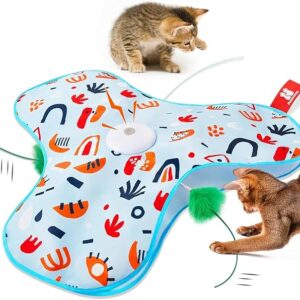 Potaroma Interactive Cat Toy with Automatic Spring - Rechargeable
