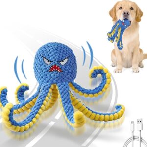 Interactive Dog Toy, Octopus, Durable Automatic